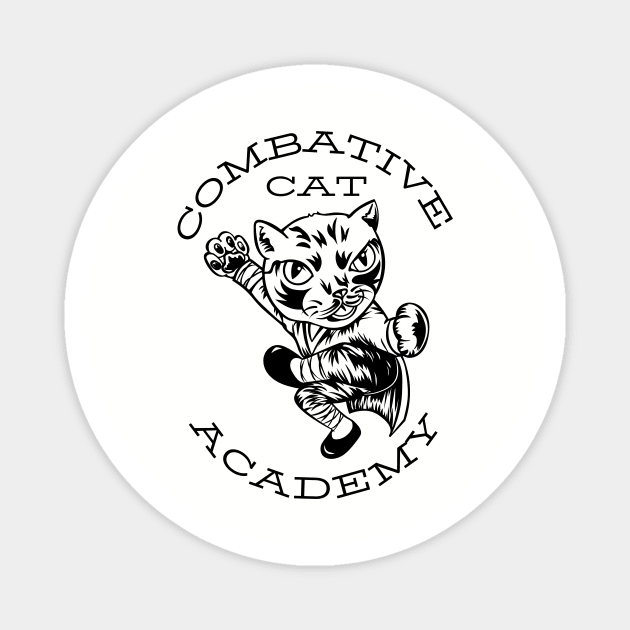 Combative cat academy Magnet by Rickido